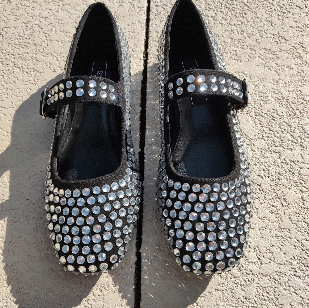 Rachel Roy Rhinestone Maryjane Flats